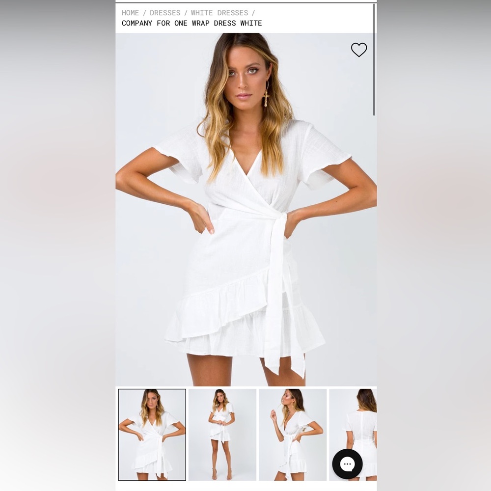 NWT princess Polly white dress